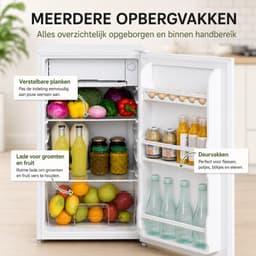 Celestul Koelkast - 91L - Tafelmodel - IJskast - Frigo - Vrijstaand - Zwart — thumbnail 4