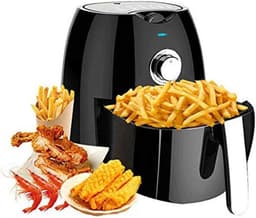 Heteluchtfriteuse - Oven Air Cooker - Gezond Koken - Snelle Luchtcirculatie - 4.5 Liter - Zwart — thumbnail 1