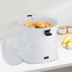 Elektrische Aardappelschilmachine - Groente Schillen - Snel Groenten Bereiden - Grote Capaciteit - 0.8 kg - Wit — thumbnail 2