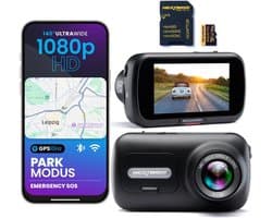 Dashcam Auto - Autocamera Rijrecorder - Veilig Rijden - Noodgeval SOS Functie - 1080p Full HD - Zwart