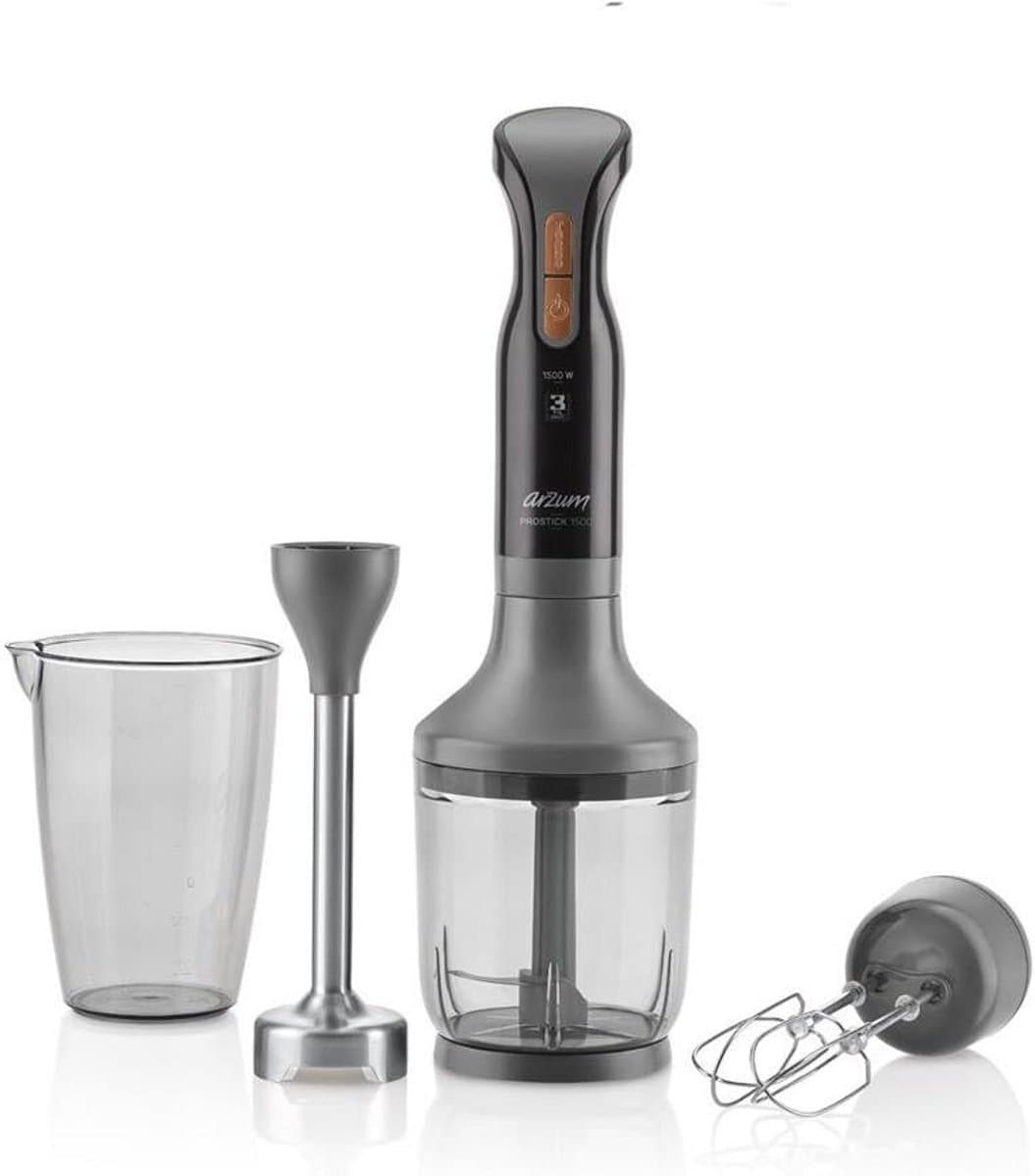 Keukenmachine - Keukenmixer Compleet - Eten Bereiden - 3 Functies in 1 - 1 Liter - Zwart — afbeelding 1