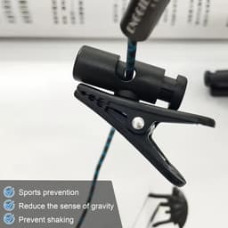 3 PCS Headset Cable Clips - 360° Rotatable Headset Cord Clip - Headphone Cable Clamp - Earphone Cable Clothing Clip - Headphone Cable Cord Clamp voor Attaching 2-4mm Wide - Organisatie en Beheer — thumbnail 3