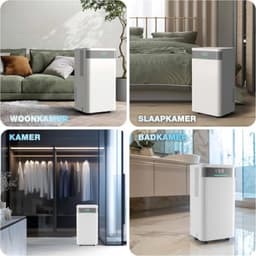 Thuys - Mobiele Luchtontvochtiger 12L/dag – 200W – 2L Watertank – Slaapmodus – Voor Slaapkamer, Badkamer, Kelder en Woonkamer — thumbnail 4