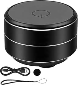 Mini Bluetooth-luidspreker Magnetisch met RGB-licht, draagbare waterdichte luidspreker, Bluetooth 5.3, 7 uur speeltijd, TWS-stereo, TF-kaart, handsfree, telefoonhouder, zwart — thumbnail 1