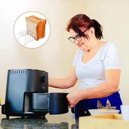 Multifunctionele Airfryer voor Gezond Bakken en Grillen in de Keuken met Roestvrijstalen Ontwerp en Toastfunctie — thumbnail 4
