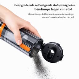 Draadloze Handstofzuiger 16000Pa – Krachtige Auto & Huis Stofzuiger, USB Oplaadbaar, Nat & Droog, Met Blaasfunctie en Accessoires voor Auto, Bank — thumbnail 2
