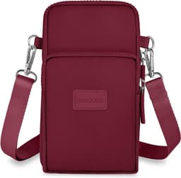 Kleine Schoudertas voor Mobiele Telefoon, Draagbare Crossbody Tas met Hoofdtelefoonaansluiting, Verstelbare Schouderriem voor Dames — thumbnail 1
