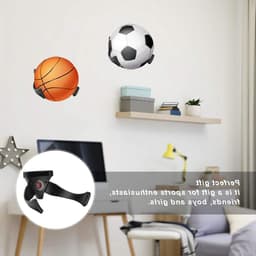 Voetbalbalhouder voor Wandmontage - Opbergrek voor Voetballen, Ideaal voor Thuisdecoratie en Sportliefhebbers — thumbnail 4