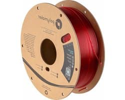 3D-printerfilament PETG - Gloeidraad 175 mm - Objecten Printen - Hittebestendig 80°C - 1 kg - Doorschijnend Rood