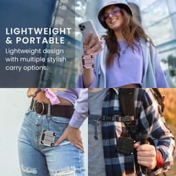 kwmobile Koptelefooncase met kofferdesign voor Apple Airpods 4 – lavendel — thumbnail 4