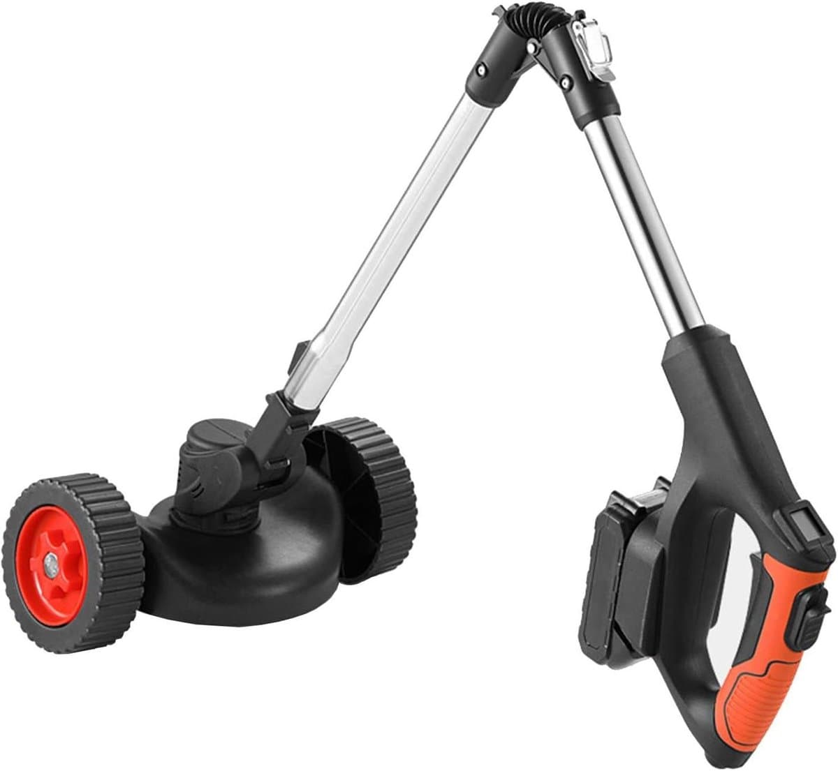 Elektrische Grasmaaier - Opvouwbare Grasmaaier - Gazon Onderhoud - Dual Wheel Assist - 30 cm Snijbreedte - Zwart — afbeelding 1