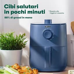 Airfryer - Crispy Snacks - Gezond Koken - Geen Voorverwarmen - 2.7 Liter - Mat Blauw — thumbnail 4