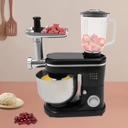 Elektrische Keukenmixer - Handmixer Kom - Bakken Deeg Maken - Krachtige 1500W Motor - 6 Liter Kom - Zwart — thumbnail 5
