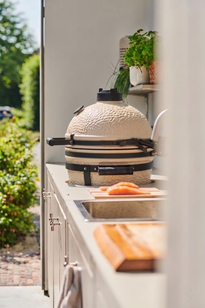 BASTE kamado bbq small - 16 inch - Beige — afbeelding 1
