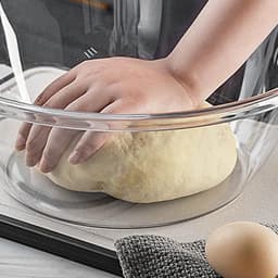 Mengkom Grote Capaciteit - Kneedkom Ingrediënten - Voedselvoorbereiding Keuken - Transparant Niet-aanbak - Grote Maat - Transparant — thumbnail 3