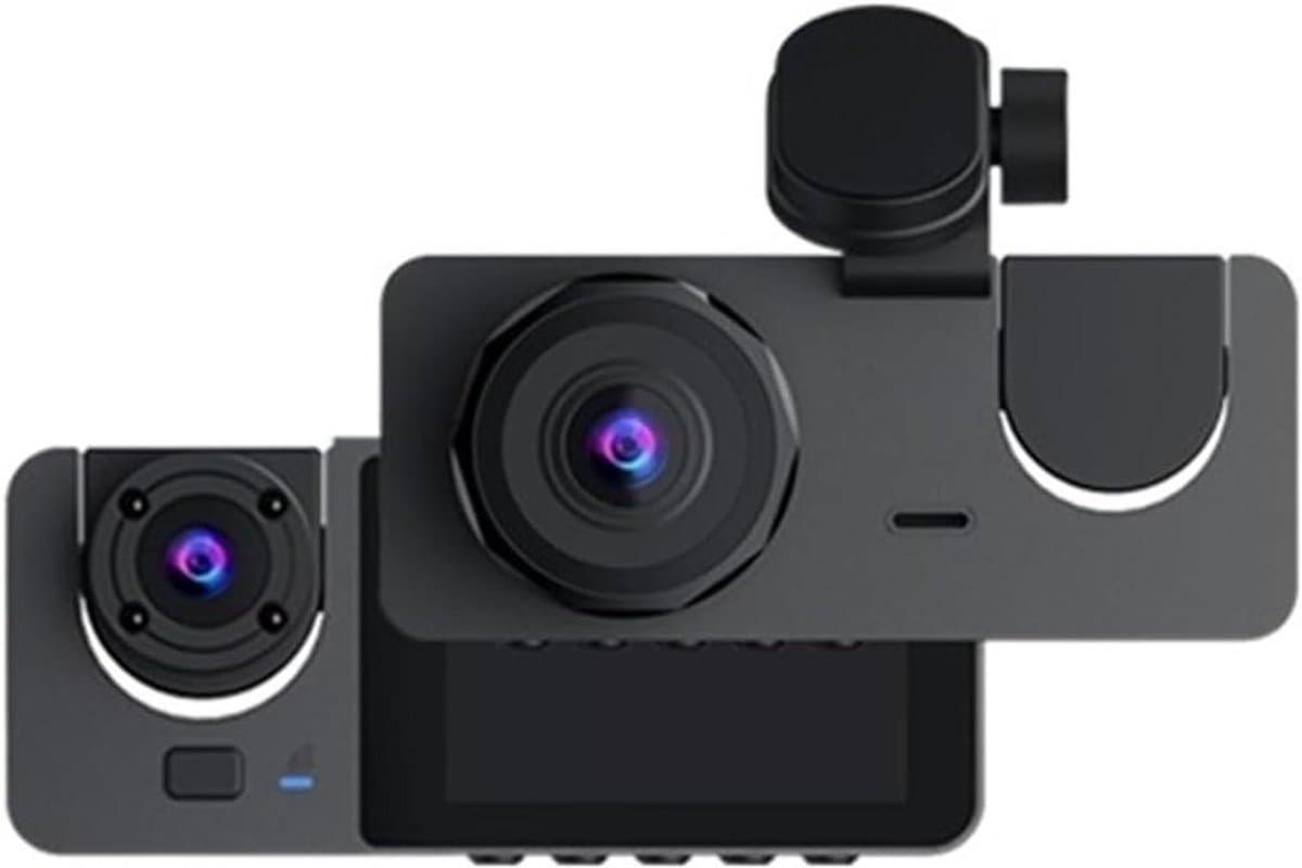 Auto DVR Recorder - Dashcam Voertuig - Verkeersveiligheid Monitoren - 3 Kanalen Opname - 1080P - Zwart — afbeelding 1
