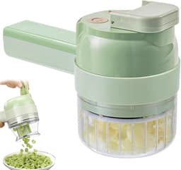 Draadloze Groentehakker - Keukenmachine Mini - Snel Ingrediënten Snijden - One-Touch Bediening - 20.5 cm - Wit — thumbnail 1