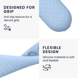 kwmobile hoes geschikt voor Google TV Streamer 4K - Siliconen anti-slip hoes voor afstandsbediening in lichtblauw — thumbnail 2