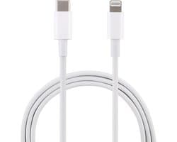 8-Pin naar USB-C oplader kabel - 1 Meter - 20W 2A - geschikt voor iPhone en iPad - wit