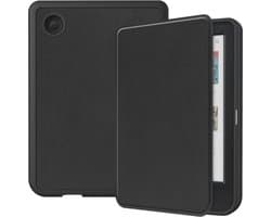 e-Reader Hoesje Leather Book Case met Wake/Sleep-functie - Kobo Clara Colour / Clara BW Hoesje - Zwart