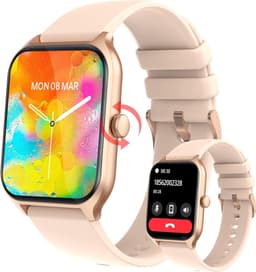 SAMTECH Smartwatch Ultra Pro Series 9- Dames & Heren – horloge - Stappenteller, Calorie Teller, Slaap meter, HD – IOS & Android - Rose Goud — thumbnail 1