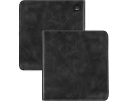 Hoes Geschikt voor Kobo Libra Colour Leren Hoesje Bookcase Cover Hoes - Hoesje Geschikt voor Kobo Libra Colour Hoes Cover Case Leer - Zwart