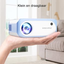 Draagbare Mini Beamer met Full HD Support en Stativ - Ideaal voor Thuis en Reizen — thumbnail 4
