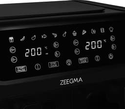 Zeegma Knapper Dual - Airfryer - 9L - 1700 W - 12 frituurprogramma's - Vetvrij Koken - Tefloncoating — thumbnail 21