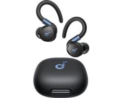 Soundcore Sport X20 oordopjes by Anker – draadloze sport oordopjes met oorhaak, Bluetooth, noise cancelling, diepe bas, IP68 waterdicht, zweetbestendig, 48 uur batterij, sport oortjes voor hardlopen, fitness en gym