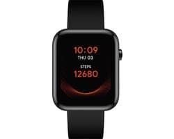 Ticwatch GTH Smartwatch horloge met 24/7 hartmonitor | temperatuur meter | SpO2 meter | 14 sportmodi | tot 10 dagen batterijduur | Bluetooth 5.1 | Zwart