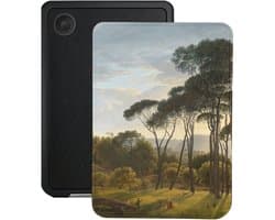 Lunso Geschikt voor Kobo Clara BW / Clara Colour hoesje (6 inch) - Vegan Saffiano Leren Sleep Cover - Italian Landscape