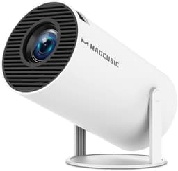 Delightness Beamer - Diaprojector - Projectiescherm - Thuis Bioscoop - Compact Design - 180 Graden Draaibaar - Wit — thumbnail 1