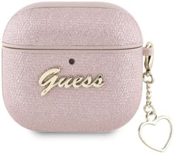 Guess AirPods hoesje voor Airpods Pro & Pro 2 - metallic script - Roze — thumbnail 3