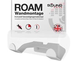 Muurbeugel Luidspreker - Houders - Ruimte Besparen - Ontworpen in UK - 16.9 x 8.5 x 4.2 cm - Wit