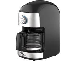 Koffiezetapparaat met maalwerk - Filterkoffieapparaat Druppelapparaat - Verse Koffie Bereiden - Geïntegreerde Koffiemolen - Voor 4 Kopjes - Roestvrij Staal Zwart
