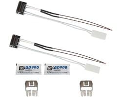 2 Stuks 24V 80W Keramische Verwarmingspatroon met Thermistor voor Hoofdverwarming 3D-printeraccessoires