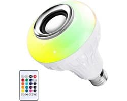 Draadloze Muziek Speaker LED Lamp met RGB Kleurenwisseling en Afstandsbediening