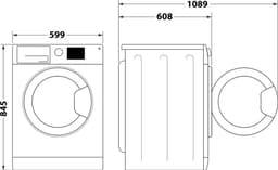 Bauknecht B6 88 SILENCE DE Wasmachine | 8 kg | 1400 tpm | Load Detect | Steam Hygiene | Stop & Add | Wit | Energielabel A — thumbnail 10