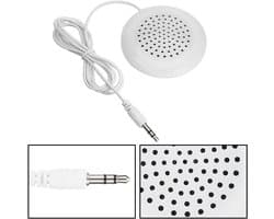 Kussen Speaker - Mini Stereo - Slaap Geluid - Draadloos Bluetooth - 60mm Diameter - Wit