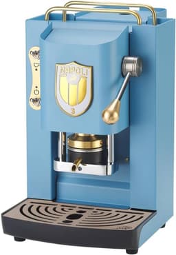 Elegante Koffiepads Machine 44mm Koperen Pers Turquoise — thumbnail 2