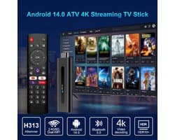 Smart TV Stick - Streaming Media Player - Films en series - Quad Core 4K HDR