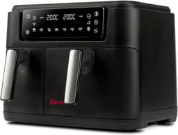 Ecofrit luchtfriteuse met digitale besturing - 2400 W, 9 liter - Twee kookzones, antiaanbaklaag, receptenboek — thumbnail 1