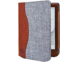 Jeans Hoesje Geschikt voor Pocketbook Verse Pro Hoes Cover Jeans Grijs