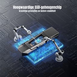 SCH® SSD Externe Harde Schijven - SSD Externe Harde Schijf - Zwart - ‎13cm x 9cm x 2cm — thumbnail 3
