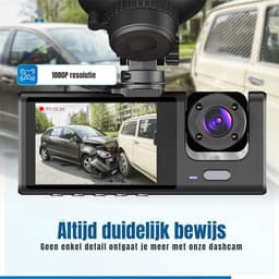 RWB® Dashcam Voor en Achter - Dashcam - Dashcams - Zwart - ‎7 x 15 x 11 cm — thumbnail 3