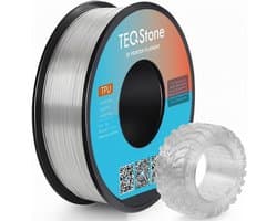 Flexibel TPU Filament 1.75mm Transparant 1kg - Zacht en Duurzaam 3D Printer Materiaal