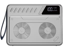 WiWU Powerbank 60000mAh - 3x USB-A en 2x Type-C ingang - Snelladen voor laptop, tablet, telefoon - Zilver