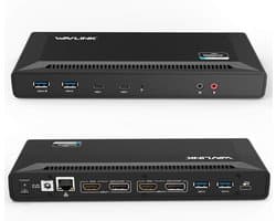 USB C Dual 4K Laptop Dockingstation met 60W Power Delivery en Ethernet