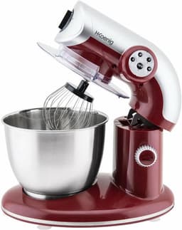 Krachtige Keukenmachine 5.5L met 1000W Motor - RVS Mixer voor Kneed-, Klop- en Mengwerk — thumbnail 1