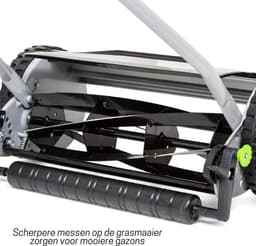 DYNA® Grasmaaier Handmatig – Grastrimmer Opvangbak - Handmaaier - Grijs - 53cm x 43cm x 26cm — thumbnail 3